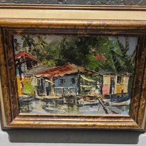 Viki Snyder Signed Framed Oil Painting 8" x 10"